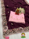 SV Designer Simar Silk Embroidery Party Wear Sarees Wholesale Market In Surat